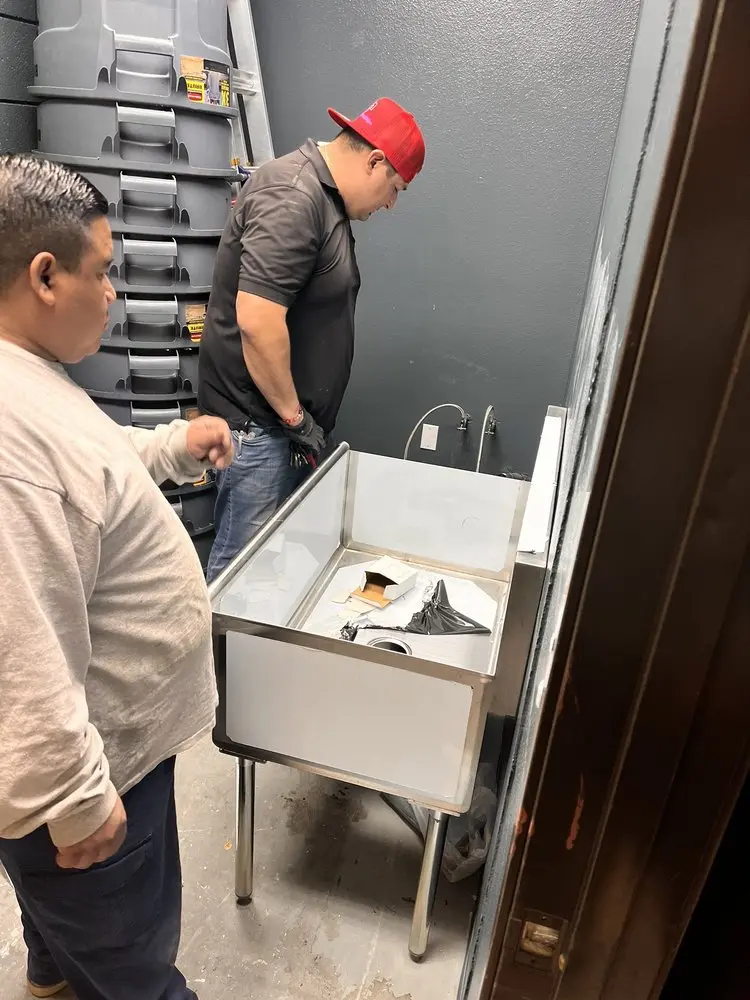 Commercial plumbing and sink installation in Pickard